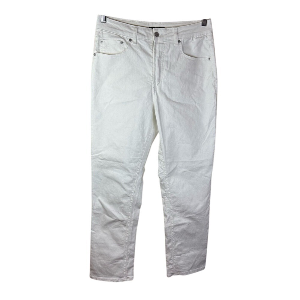 Frye High Rise Straight Leg Size 27 Winter White Denim‎ Jean NWOT